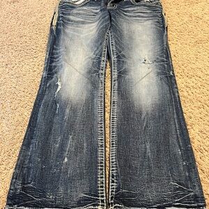 Stylish Distressed Flare Jeans